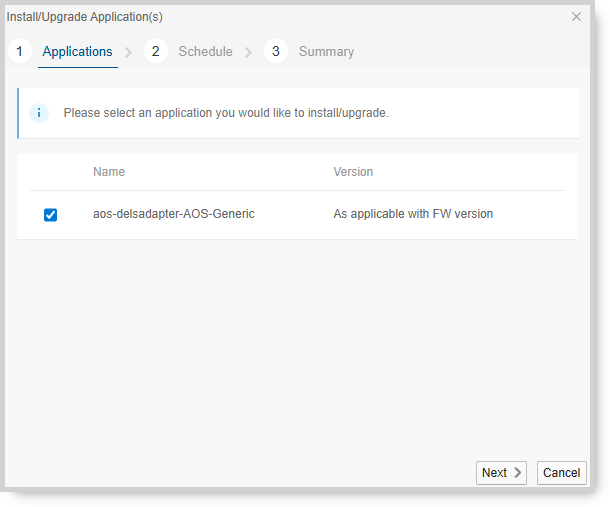 Automatic AirLink OS Application Version Selection