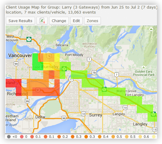 Client Usage Map
