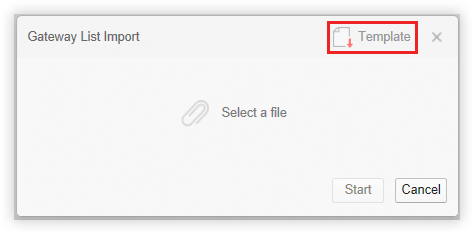 Creating a new CSV from the template.