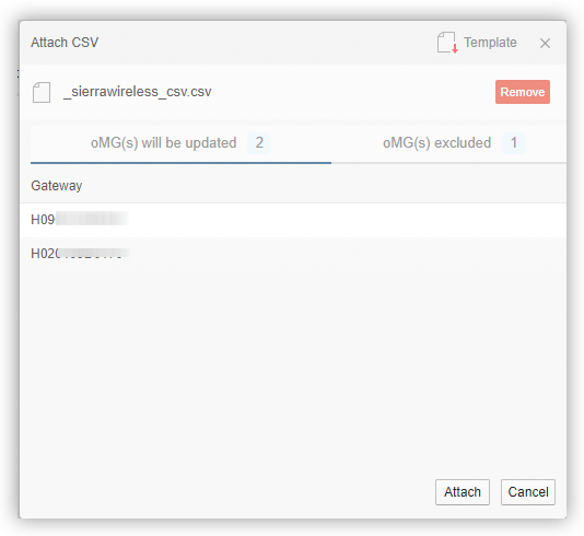 An Attached CSV for Import.