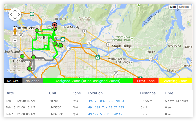 Zone Map.
